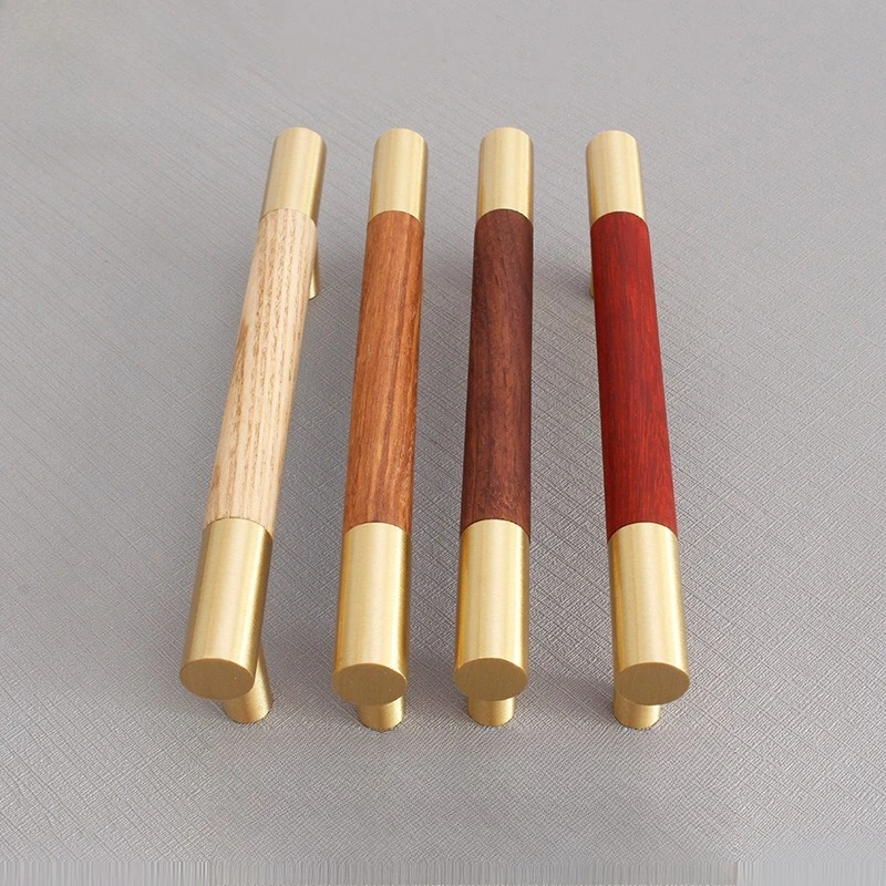 

New Chinese Style Wooden Cabinet Handle Solid Wood Door Pull for Wardrobe Furniture