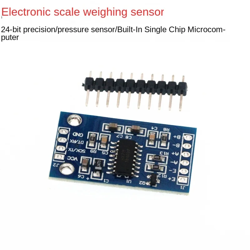 (1pcs) HX711AD serial port module microcontroller electronic scale weighing sensor 24 bit precision pressure sensor