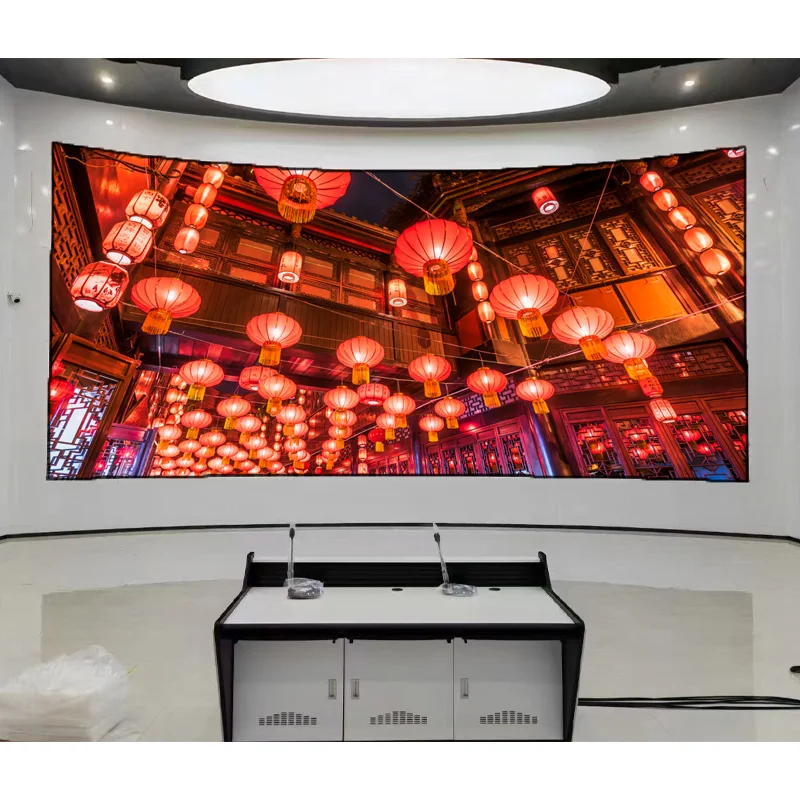 P2/P2.5/P3/P4 Flexible LED Display Indoor Advertising Conference Stage Screen