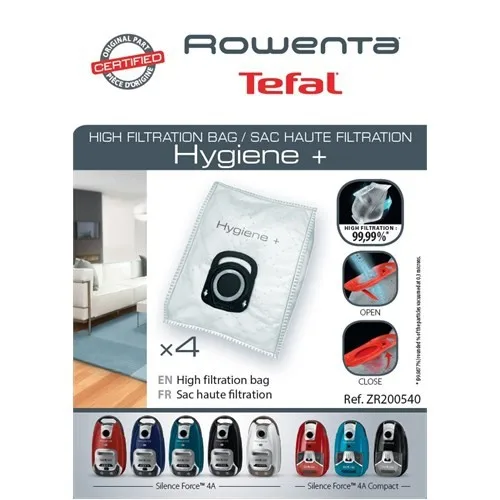 Rowenta Hygiene + Dust Bag (4 pieces in a pack)