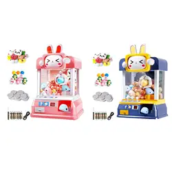 Electric Claw Machine Toy with Mini Balls, Dolls, Tokens, Tumbler Doll Prize Dispenser Vending Toy Holiday Gift for Children