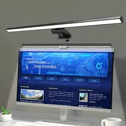 Eye-Care Desk Lamp 50cm LED Computer PC Monitor Screen Clip Light Bar Stepless Dimming Reading USB Powered Hanging Table Lamps