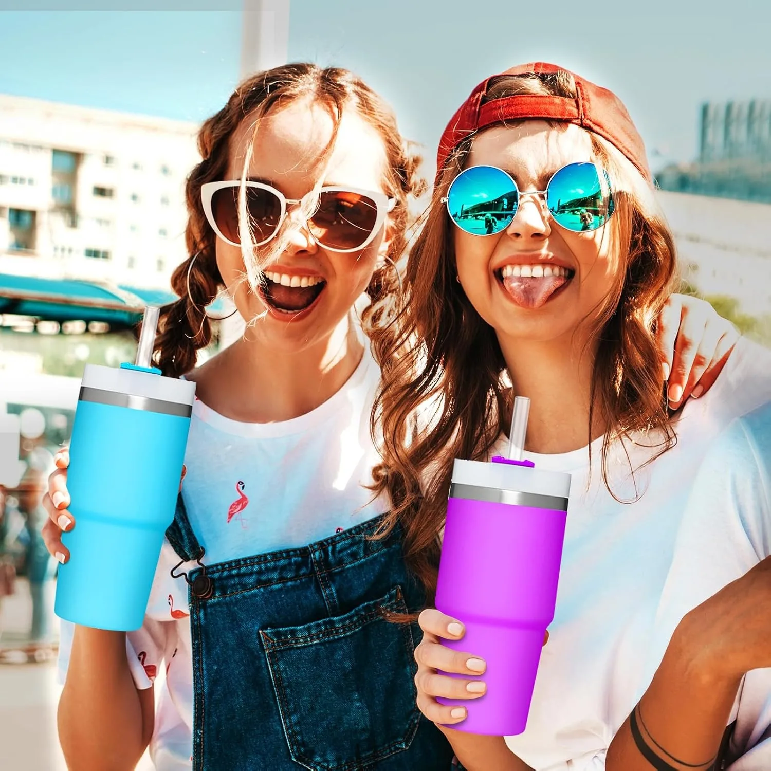 6 قطع من شفاطات بديلة لسيارة ستانلي 20 أونصة، ملحقات شفاط شفافة قابلة لإعادة الاستخدام لكوب القدح ستانلي كوينشر فلوستيت #6