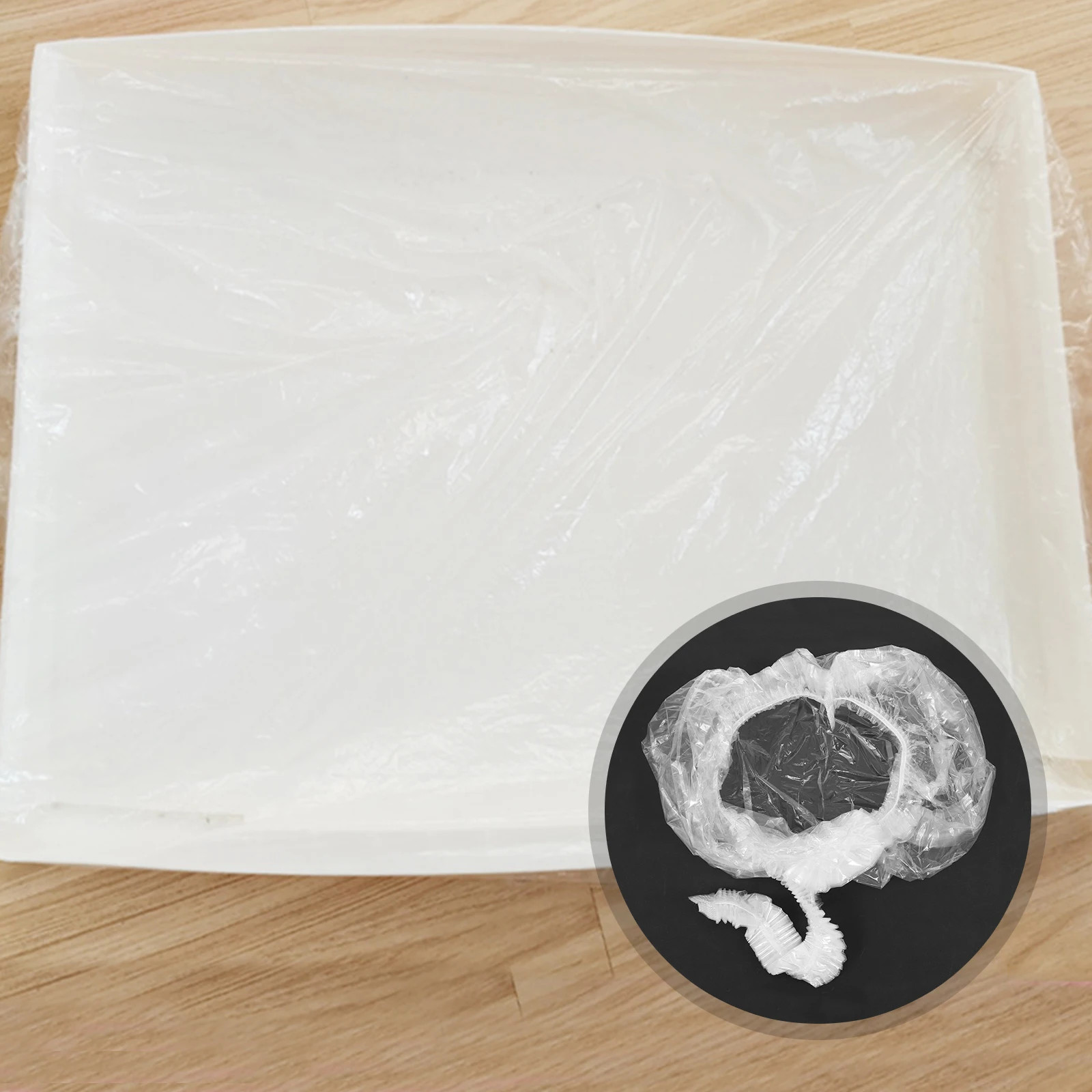 

50Pcs Rabbit Cage Liner Disposable Premium Plastic Waterproof for Hamster Guinea Pig Bunny Cage Tray Film Pet Cleaning