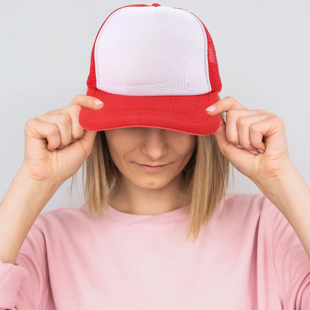 

5 шт. пустые бейсболки, сетчатый дизайн, термопереносные сублимационные шапки, кепки «сделай сам» для мужчин и женщин, сублимационные шапки для активного отдыха