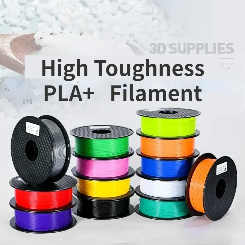 PLA+ Filament 1.75mm,High Toughness PLA 1kg Spool/2.2lbs,PLA Plus 3D Printer Filament,Dimensional Accuracy,Fit Most FDM Printer