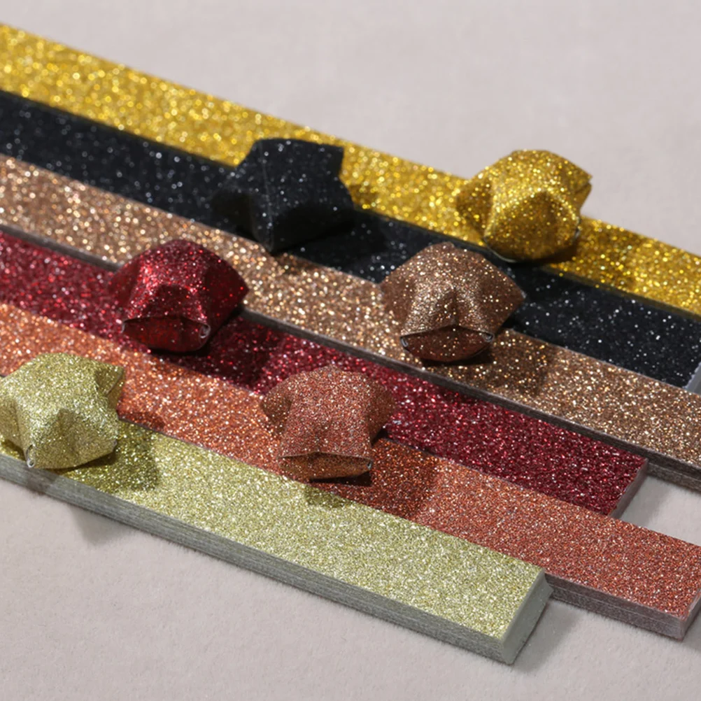 18 pacote diy estrela papel glitter arco-íris colorido para vários projetos de artesanato escolas e entretenimento glitter estrela papel