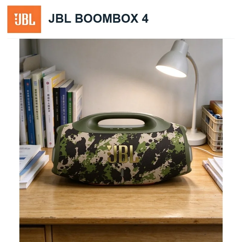 JBL BOOMBOX4 Rugged Wireless Speaker with Deep Bass for Construction Sites and Workshops