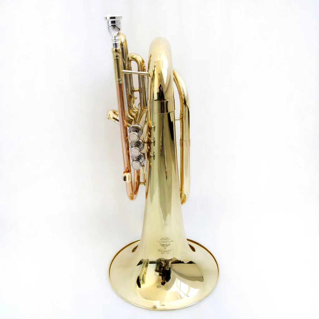 FMBT-250 Brass Bb Marching Baritone High Quality Clear Lacquer Finish Marching Instrument Baritone