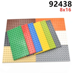 5pcs/lot DIY 92438 Base Thin Plate 8x16 Dots MOC Building Blocks Bricks Compatible with Creative Enlighten Tech Children Toys