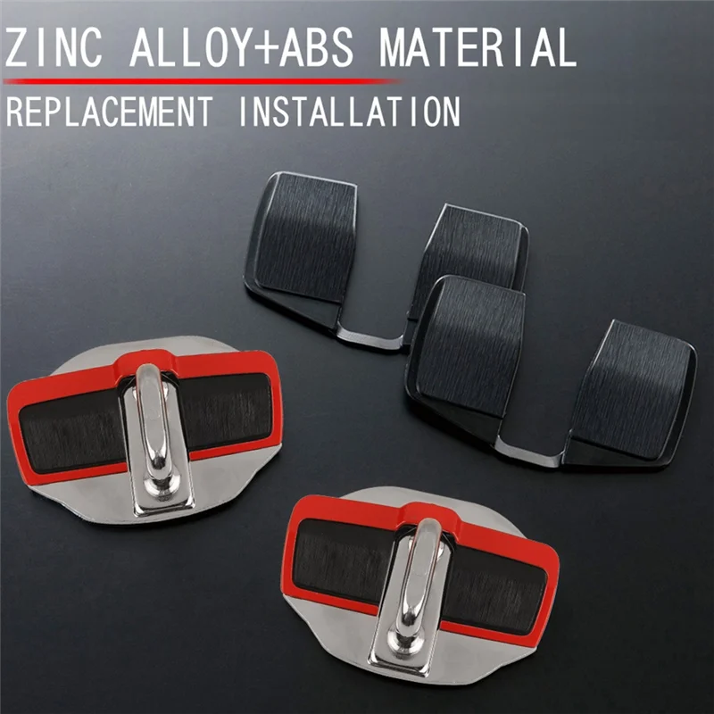 

4Set Car TRD Door Stabilizer Door Lock Protector Latches Stopper Covers For Toyota All Series Land Cruiser Alphard Parts