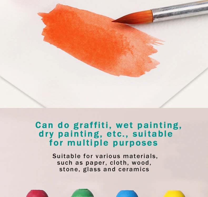 Professioneller fester Gouachestift, Basic/Macaron-Pastelle, Buntstifte, Malerei, Kinder, Zeichnen, Kunstbedarf, ungiftiger Wachsstift, DELGREEN – Detail 11