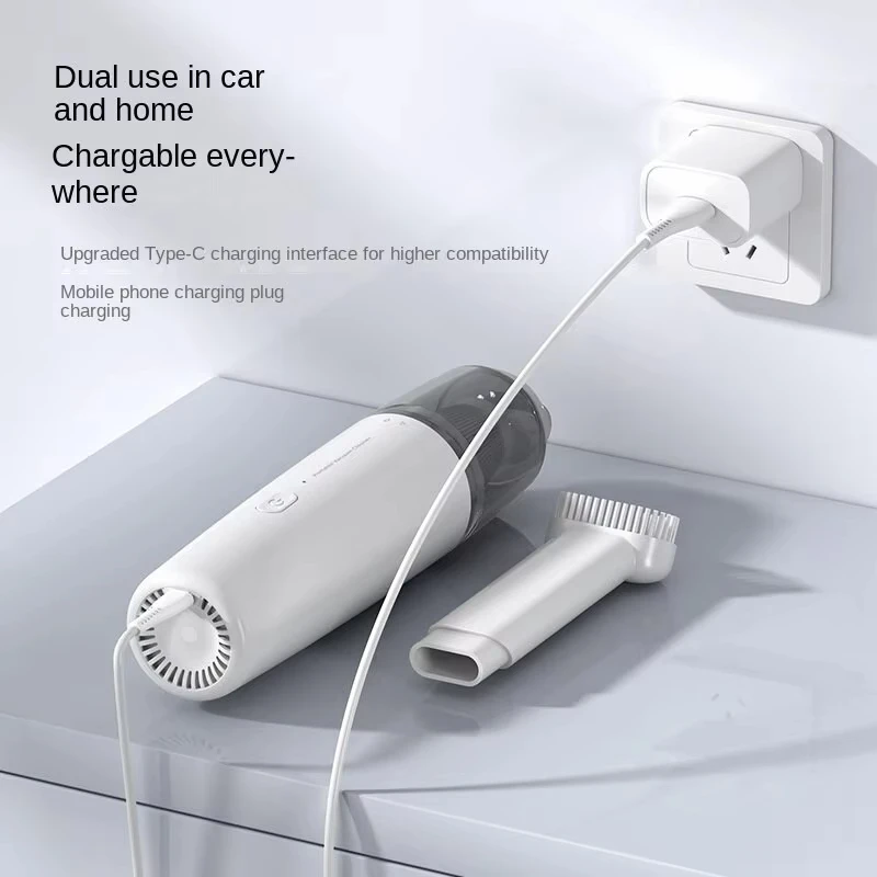 XIAOMI-aspiradora portátil con colector de polvo, potente succión, eléctrica, inalámbrica, para hogar inteligente, limpieza de coche, 130ml