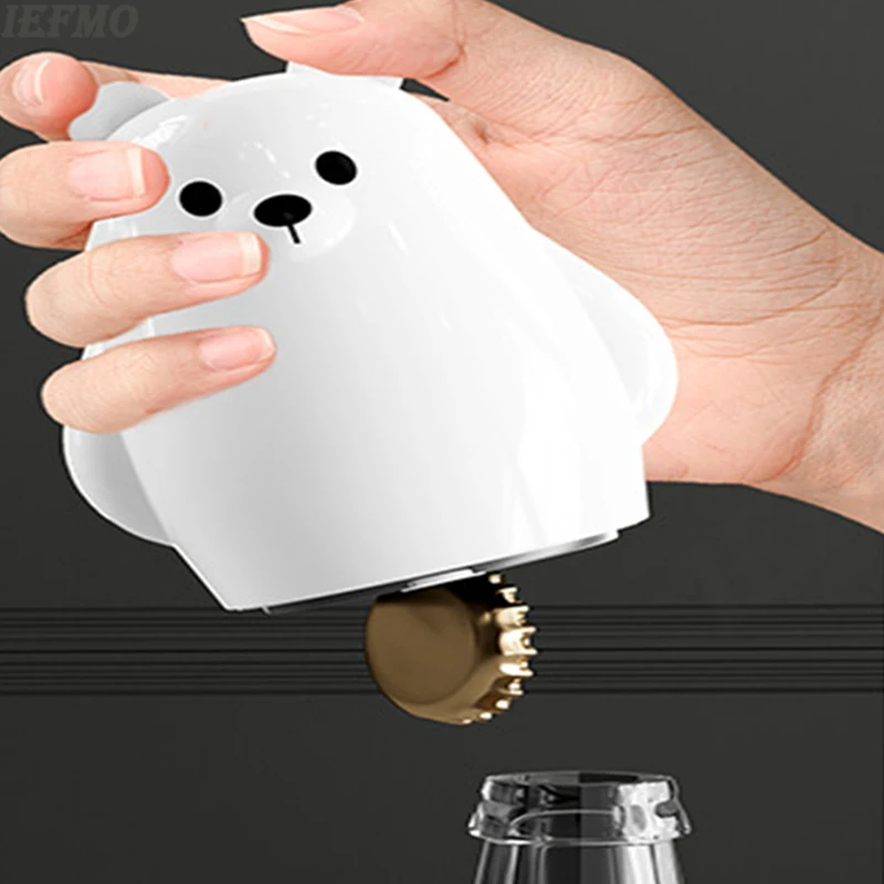 الجدة الدب القطبي فتاحة الزجاجات بيرة من الفولاذ المقاوم للصدأ غطاء فتاحة للمنزل بار حفلة هدية باردة اكسسوارات المطبخ