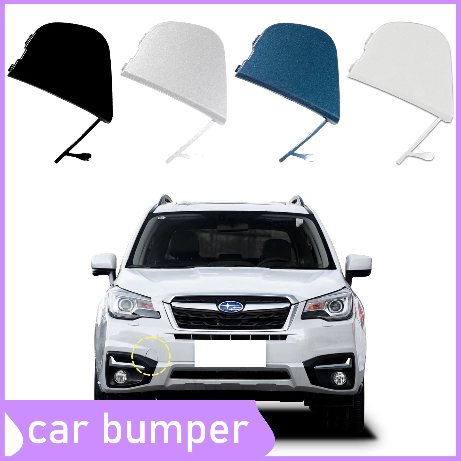 

Front Bumper Tow Hook Cap Towing Eye Cover For Subaru Forester 2.5L H4 2017 2018 57731-SG220 Trailer Cover Cap