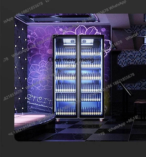 

X Refrigerator Bar, No Light Box Wine Freezer Air Cooling Frost Free Display Cabinet Convenience Store