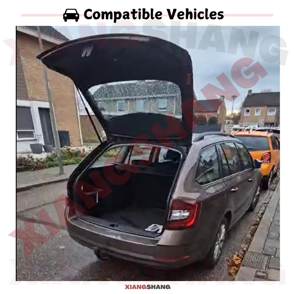 Automatische Pop-Up-Kofferraumstützen für Skoda Octavia Combi 5E 2012-2019 | Estate 661mm Automatisch Öffnender Gasdruckfeder-Stützmechanismus mit Federn