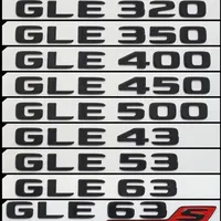 3d ABS Letters Car Rear Trunk Badge Sticker GLE 43 53 63 320 350 400 450 500 Emblem Logo For Mercedes AMG W167 W166 Accessories