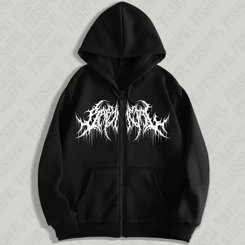 

Y2K Zip-Up hoodie, men, clothes with graphic prints, hip hop style, gothic 2026 Autumn Winter keep warm long sleeves Sweatshirt