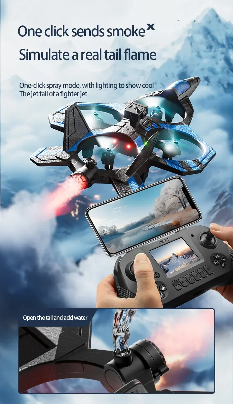 Screen Drone With Aerial Spray Remote Control Aircraft RC Plane With HD Camera Remote Control Fighter Plane RC Airplane Dron Toy