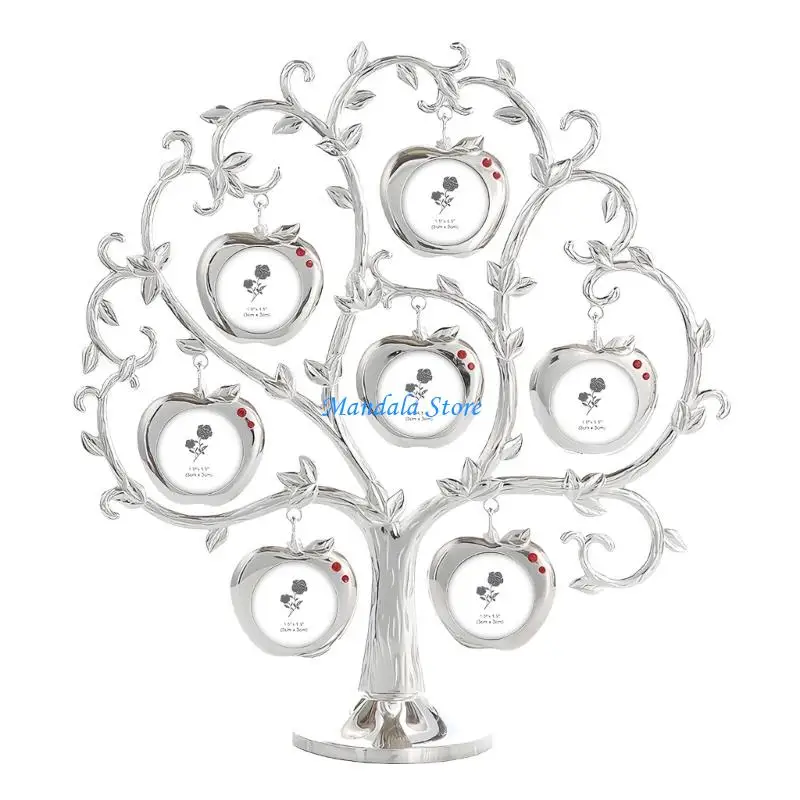 U2JC Family Tree Picture Frame Display with Hanging Picture Photo Frame Farmhouses Family Photo Frame