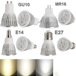 Super Bright  9W 12W 15W GU10 220V 110V LED Lamp Spotlight E14 E27 GU5.3 MR16(12V) high power Light Chandelier Replace Halogen B