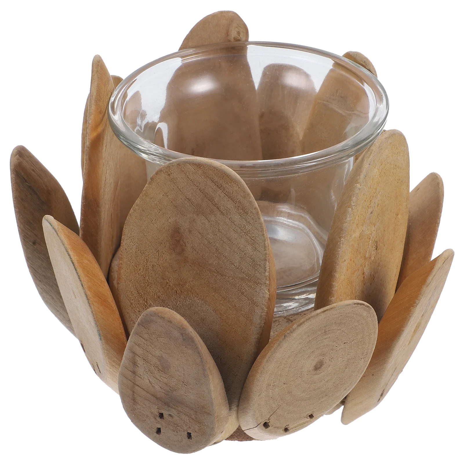 أصحاب الخشب خمر حامل مصباح الشاي لديكور المنزل حامل خشب الزفاف زينة الحفلات #6