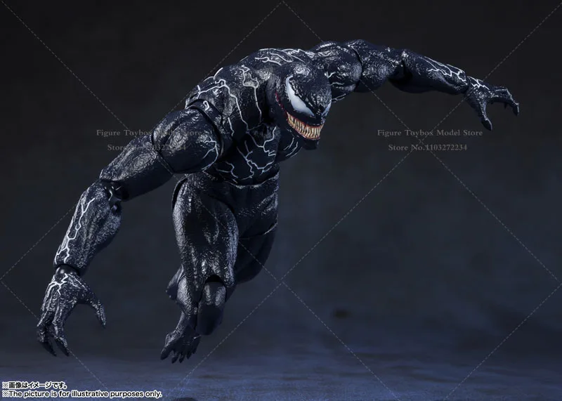 In Stock 1/12 Scale Collectible Venom Action Figure Marvel Movie Super Villain Delicate Mini 6