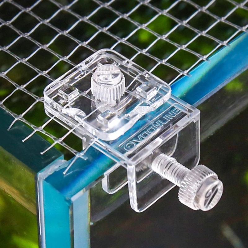 2pcs Fish  Aquarium Glass Cover Holder Acrylic Clip Holder Support Clamp Tools for Aquarium Fish  Anti-escape