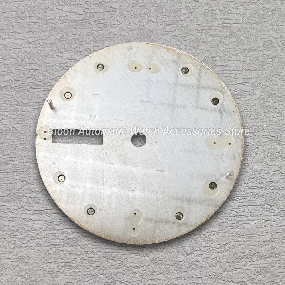 28.5mm S Logo Dial Fit NH35/NH36/4R/7S Movement Green Luminous Tree Leaves Mechanical Watch Modification Accessories