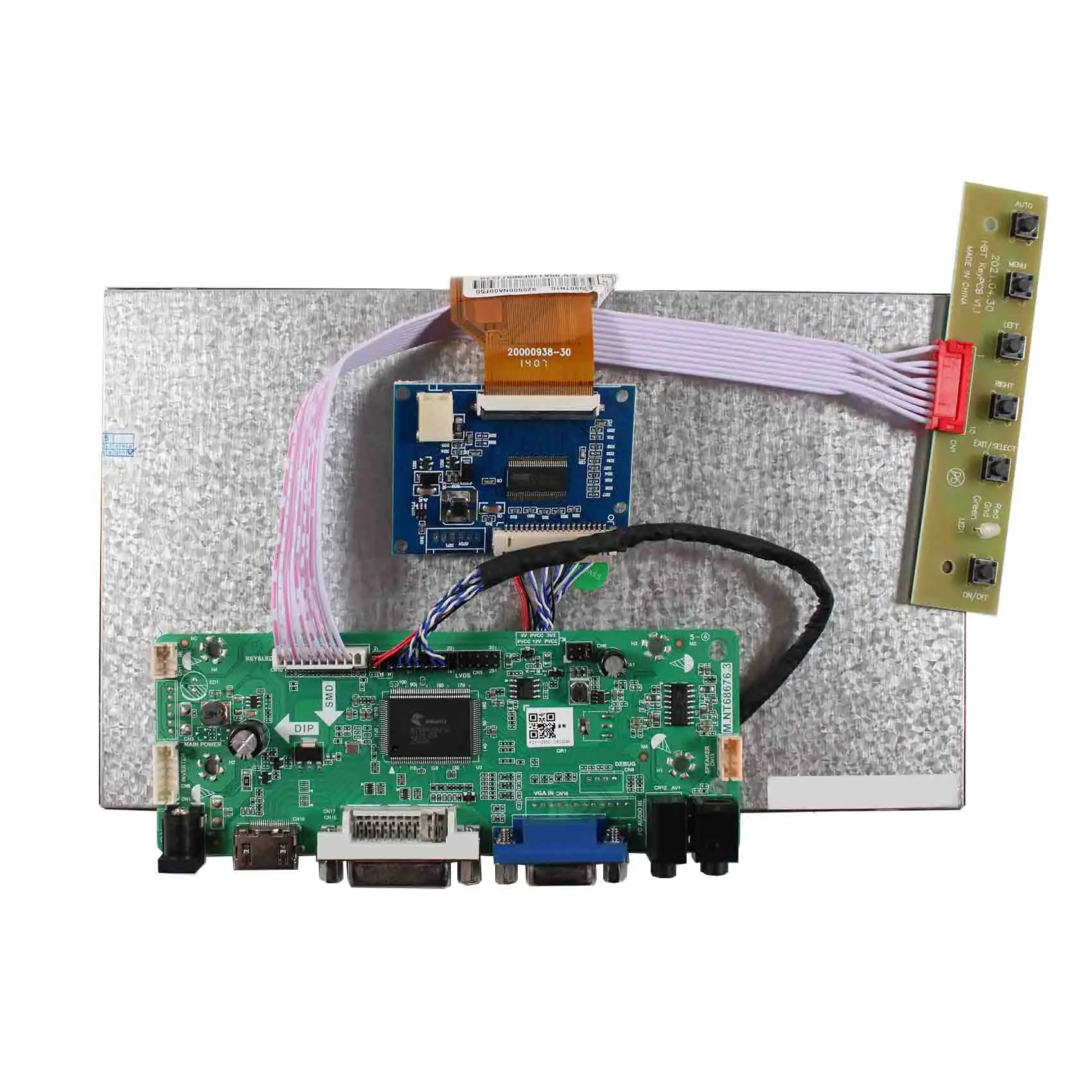 9Inch Lcd Module Tft Display 50Pin Rgb At090Tn10 800X480 9 Inch Lcd Screen With Hd Dvi Vga Tft Lcd Controller Board,Tcon Board