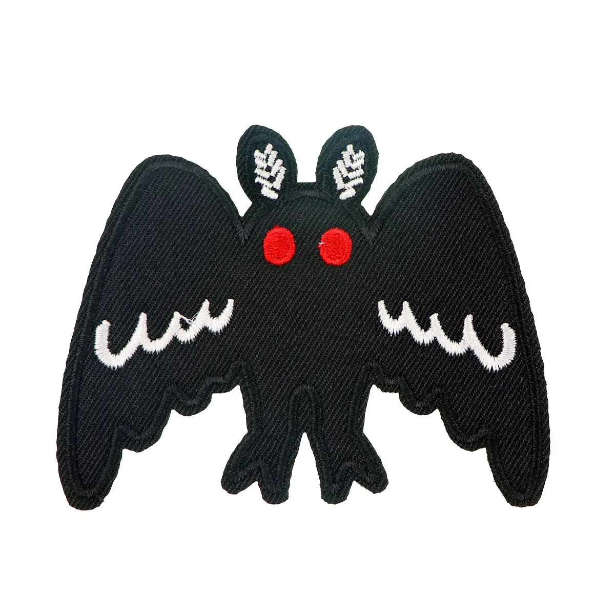 Patch Magique Brodé Noir pour Vêtements, Danemark ges Mignons sur Sac à Dos, T-shirt, DIY