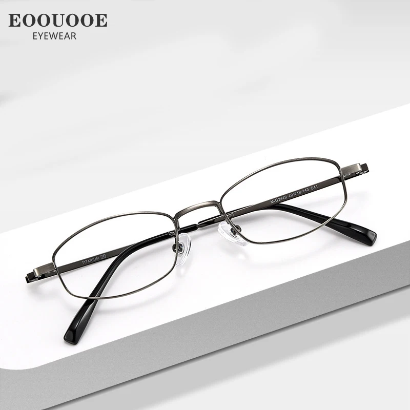 

EOOUOOE 49mm S Size Eyewear Retro Glasses Frame Optics Thickened Loop Wire Myopia Hyperopia Prescription Recipe Lenses Oculos