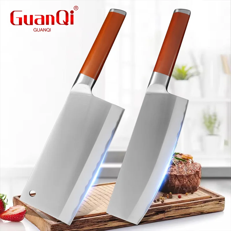 Faca de Cozinha de Alta Qualidade em Aço Inoxidável, Faca de Chef para Cortar, Cutelo Profissional para Carne, Legumes e Frutas, Ferramentas de Cozinha