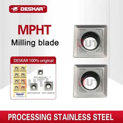 Three Sided Blades MPHT120408 SM LF6018 MPHT060304 SM LF6018 MPHT080305 SM LF6018 Turning Inserts Milling Blades Stainless Steel