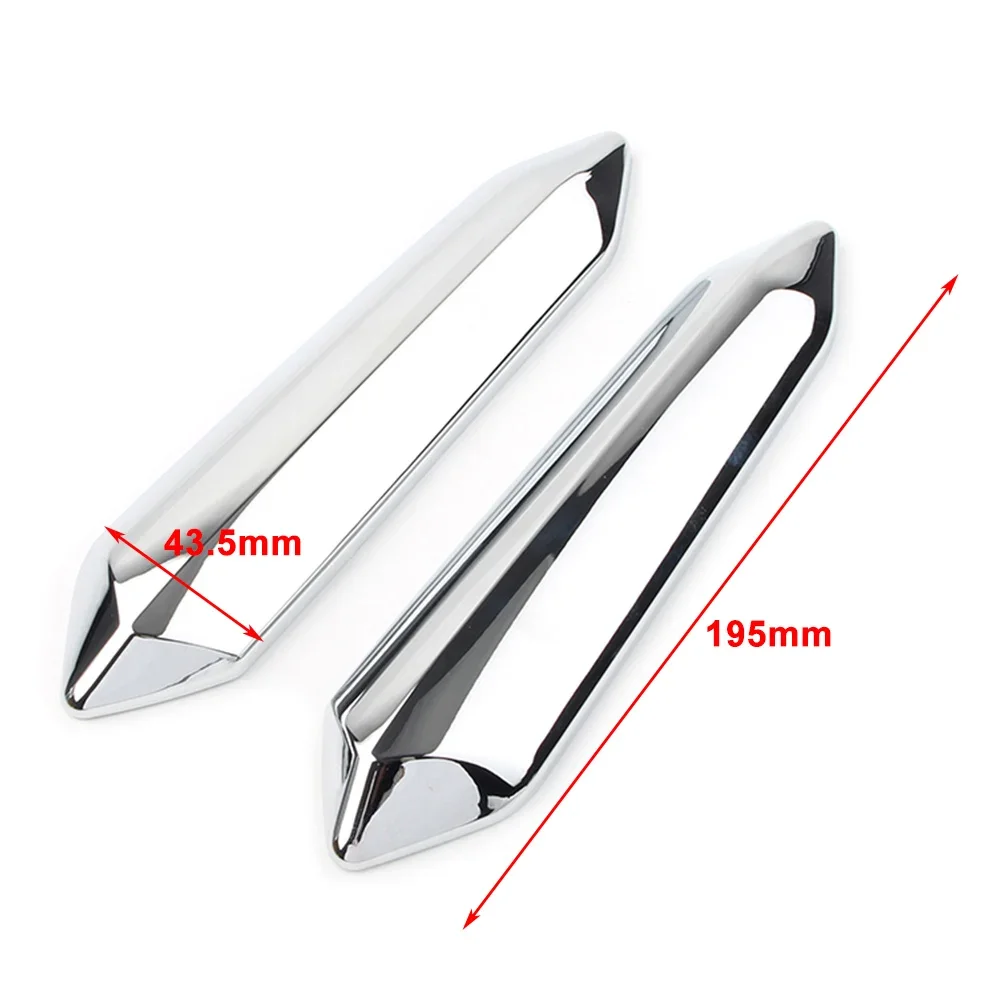 2pcs Chrome Motorcycle Windshield Windscreen Strut Covers ABS For Honda Goldwing GL1800 2018 2019 2020 2021 2022 2023 Gold Wing