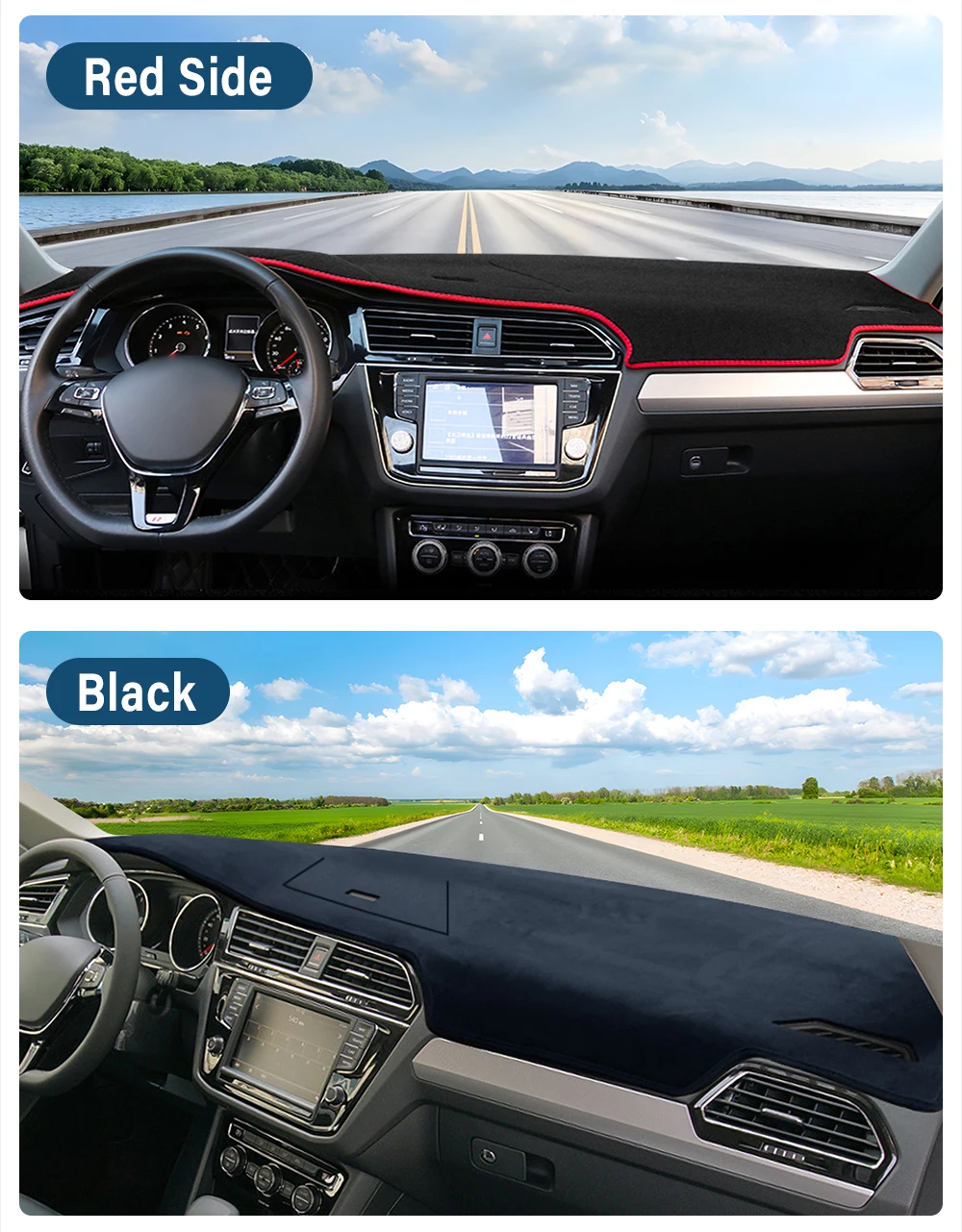 Für Volkswagen VW Tiguan MK2 R-Line 2016 2017 2018 2019 2020 2021 2022 2023 Auto Dashboard Matte Sonnenschutz Abdeckung Zubehör – Detail 17