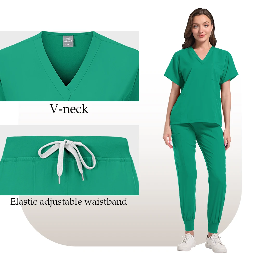 Doctors and Nurses in Beauty Salon Pet Hospital Dental Clinic and Operating Room Stylish Medical Work Uniform Set