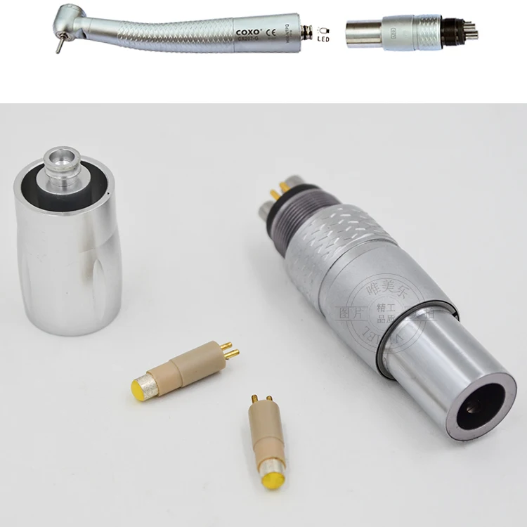 dent al LED  Handpiece Coupling  2/4/6 hole Quick Connector Adaptor Fit dent al High Speed Handpiece Dentisit  Tools Optional