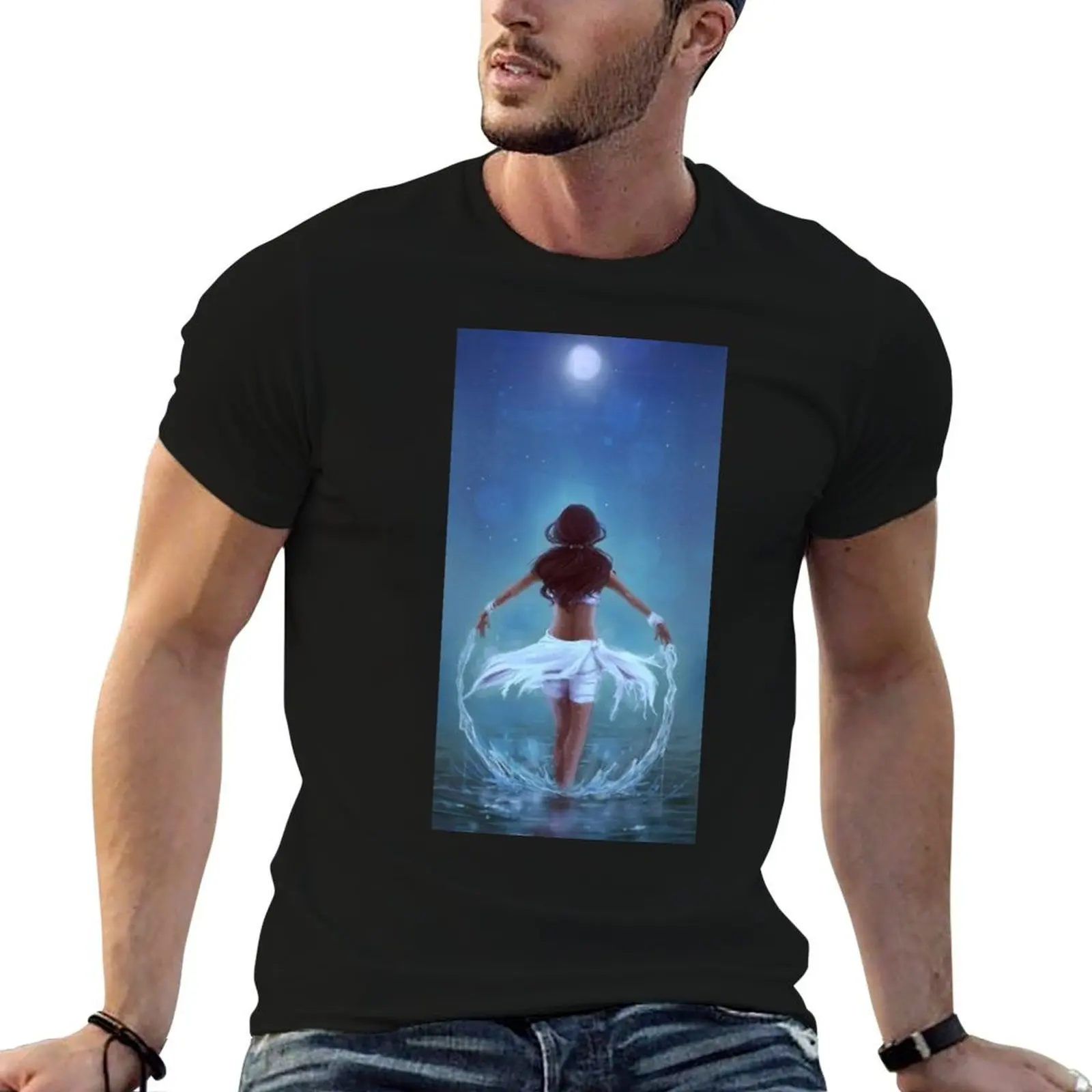 Katara Waterbender T-Shirt blue archive graphics men graphic t shirts