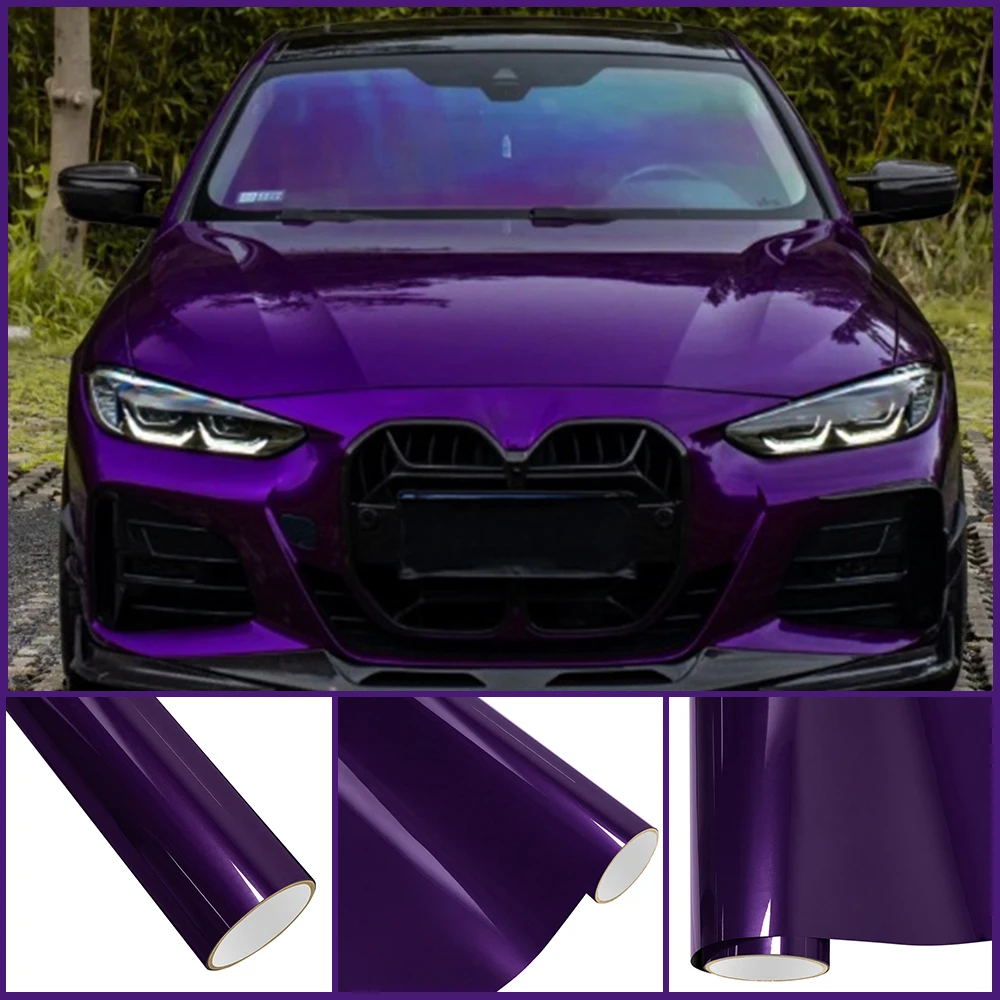 

PET Twilight Purple Car Sticker PVC Car Wrap Vinyl Decal Accessories for Vehicles Film Cover Wrap Foil Auto Decoration Sticker