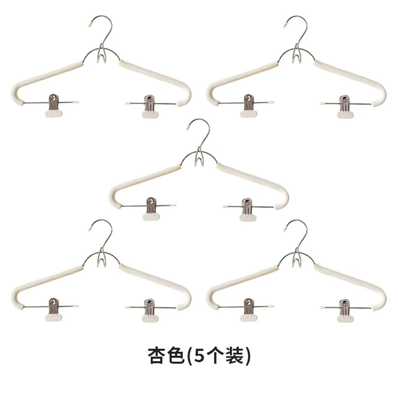 

Non Slip Clothes Hanger With Clips Multifunctional Wardrobe Hanger Pants Skirt Holder Dormitory Household Storage Organizer Rack