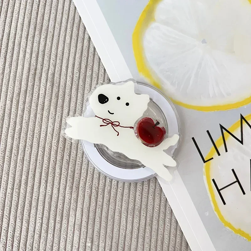 BX Ins Cartoon Animal Teddy Bear Suitable For Magsafe Magnetic Mobile Phone Rotation Stand Folding Telescopic Stand New Model