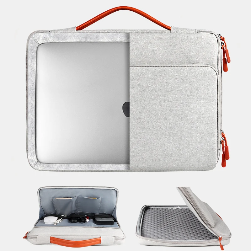 Bolsa de transporte portátil à prova de choque, MacBook Air 13 M2 Chip, Mac Book Pro 14 15 16 2023, Huawei, Dell, Acer, Asus, HP, 13,3 15,6"