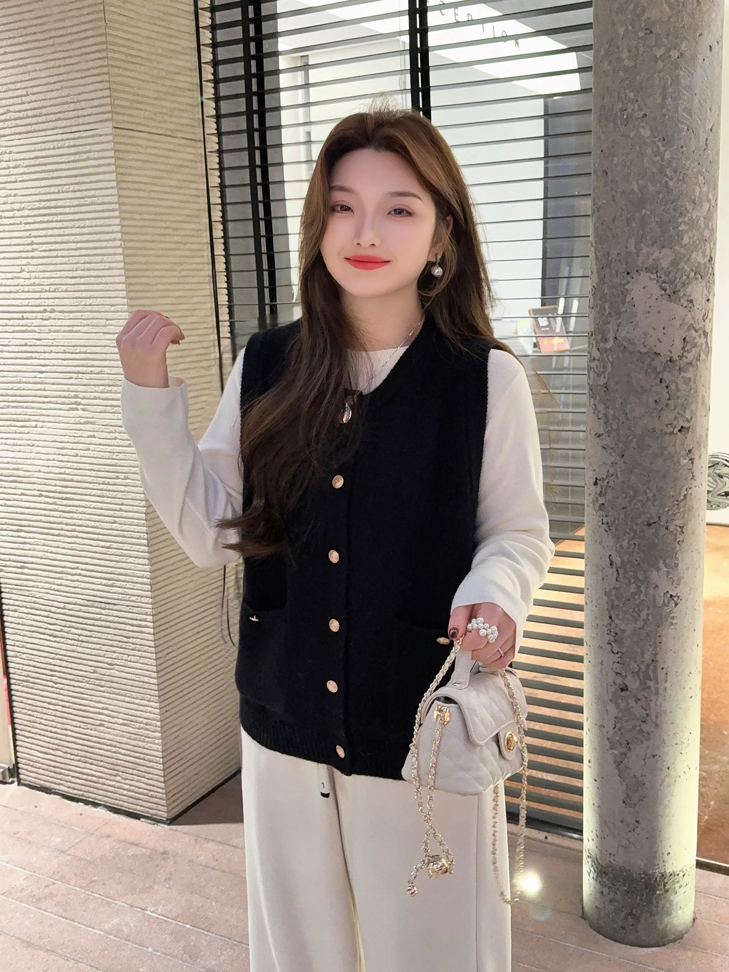 

plus Size Knitted Vest Coat Svel Warm Sli Casual High Waist Biker Jaet for Pear Hourglass Body apes