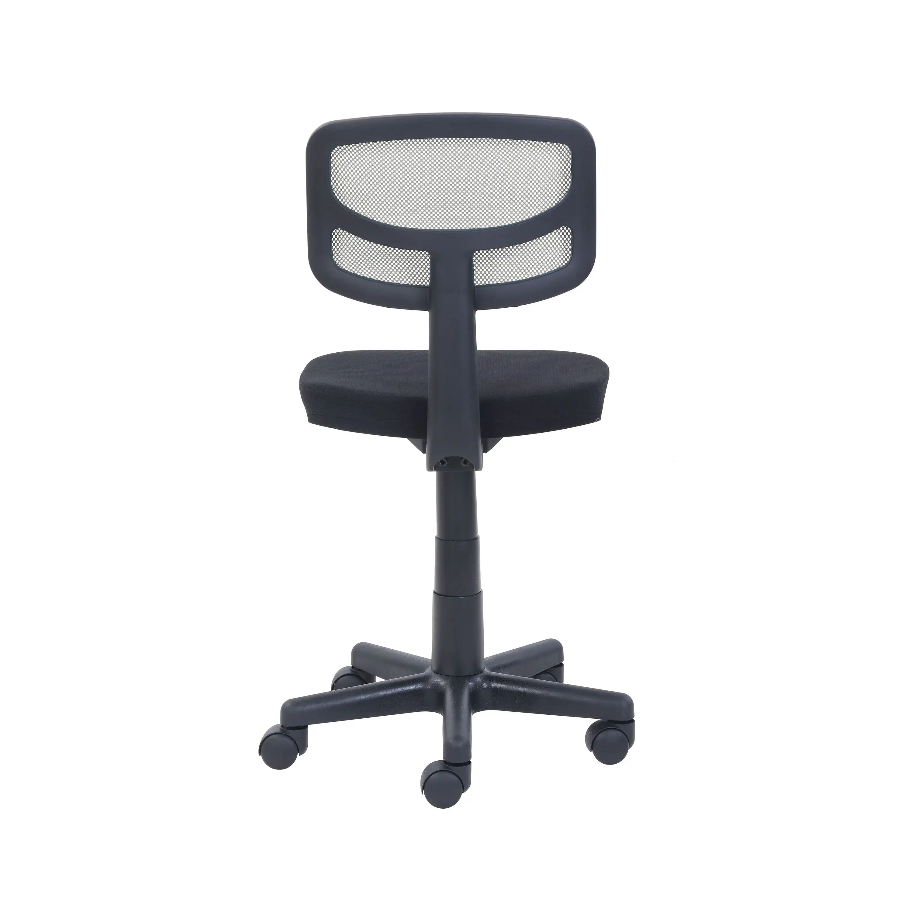 Mesh Task Chair com assento acolchoado de pelúcia, cinza, Novo