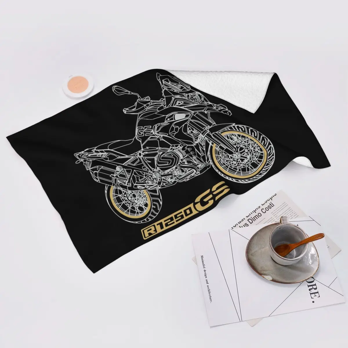 Custom GS 1250 R 1250 Adventure Motorcycle (4) Soft Face Towel Quick Dry Pool Bath Cotton Towels Absorbent