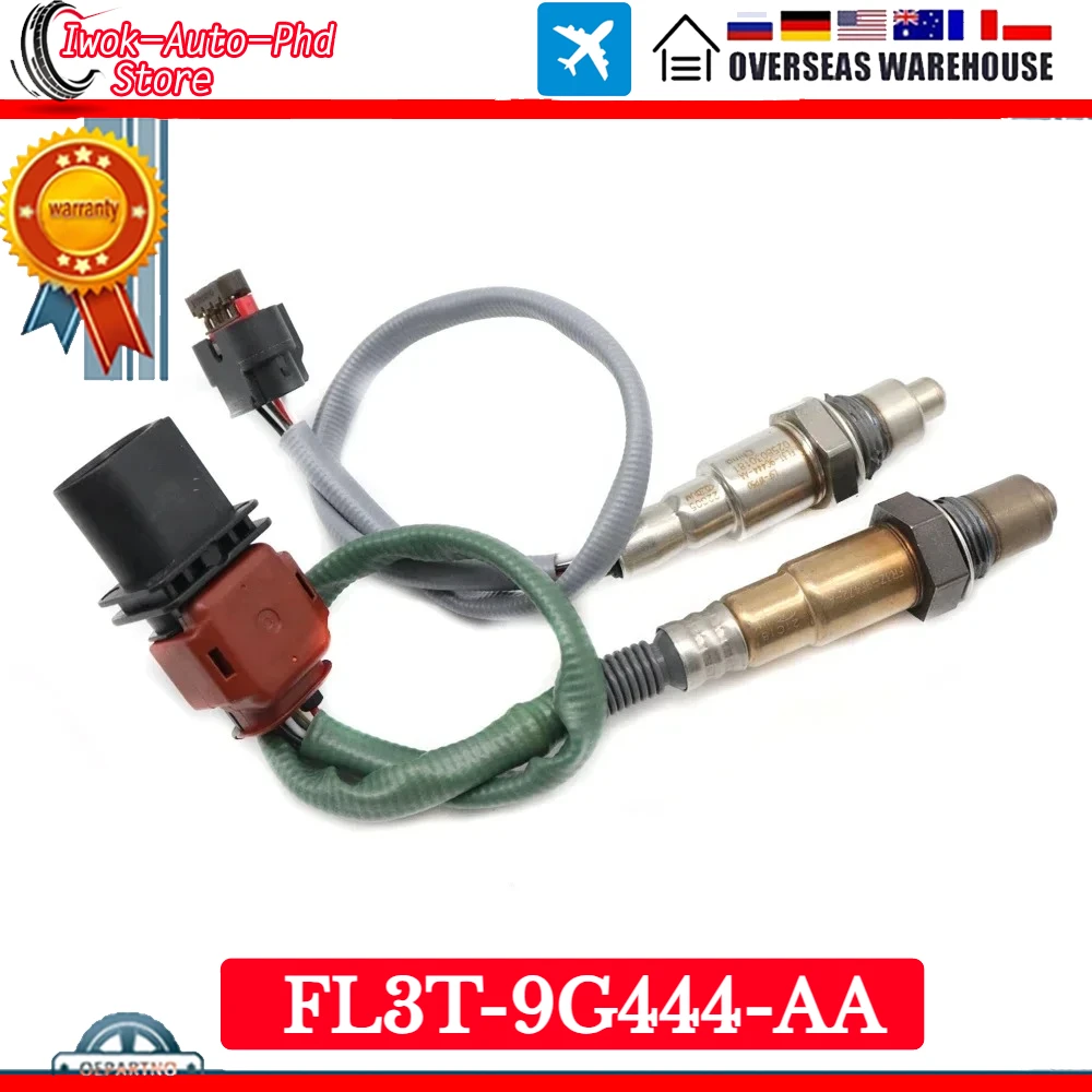 Sensor de Oxígeno Lambda O2 (2 piezas) FL3T-9G444-AA para Ford Mustang 2.3L MT82 2015-2017 E1GA-9Y460-GA FR3Z-9F472-A