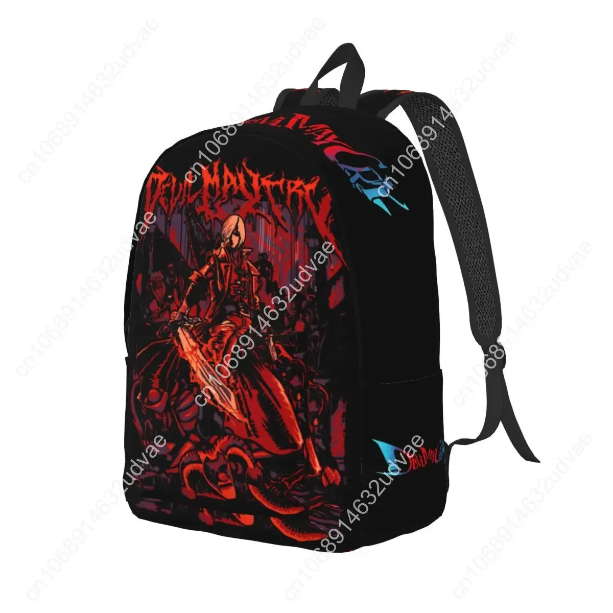 Devils Action Game Casual May Cry Backpack Outdoor Student Business PC Gaming DMC Daypack for Men Women Laptop Canvas Bags
