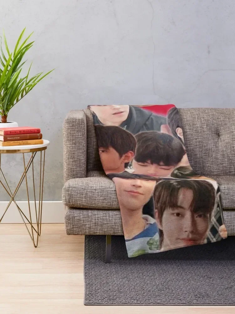 Hwang In-yeop collage Throw Blanket Personalized Gift funny gift Single halloween Blankets